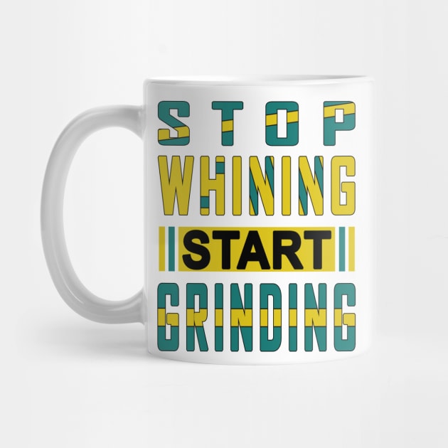 Stop Whining Start Grinding Gym Motivation Quote by jeric020290